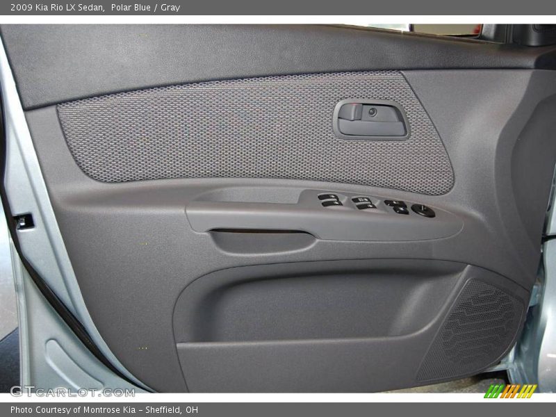 Polar Blue / Gray 2009 Kia Rio LX Sedan