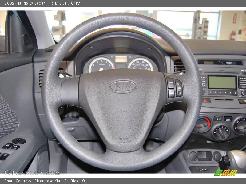 Polar Blue / Gray 2009 Kia Rio LX Sedan