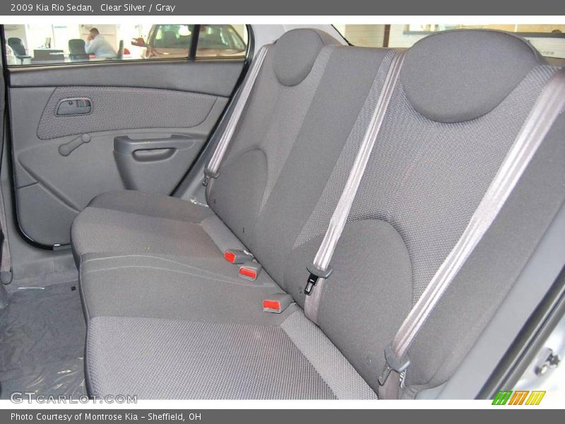 Clear Silver / Gray 2009 Kia Rio Sedan