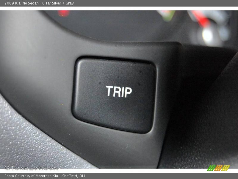 Clear Silver / Gray 2009 Kia Rio Sedan