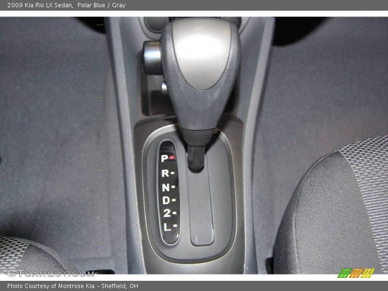Polar Blue / Gray 2009 Kia Rio LX Sedan