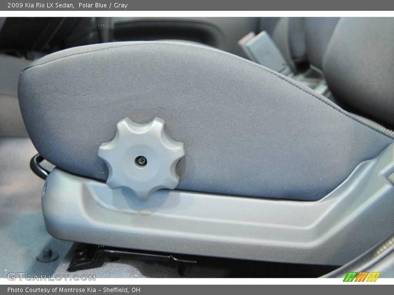 Polar Blue / Gray 2009 Kia Rio LX Sedan