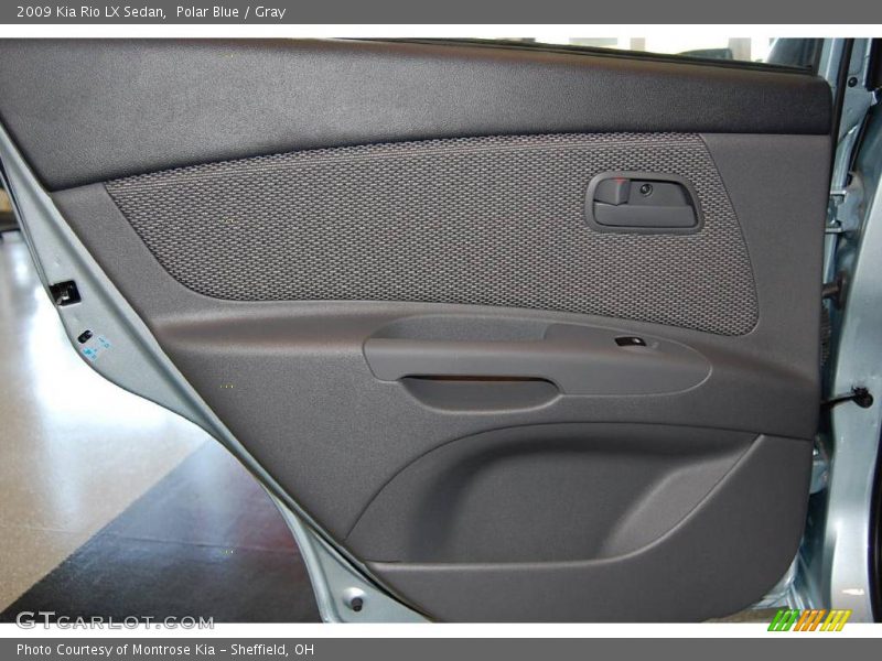 Polar Blue / Gray 2009 Kia Rio LX Sedan