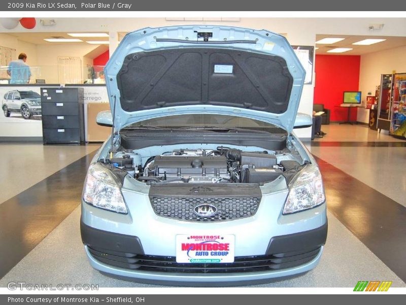 Polar Blue / Gray 2009 Kia Rio LX Sedan