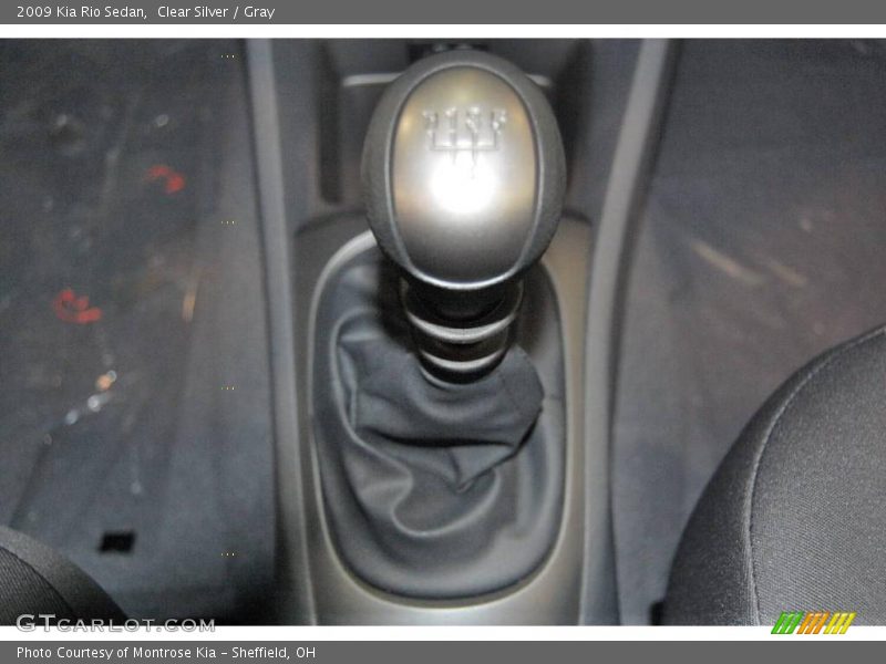 Clear Silver / Gray 2009 Kia Rio Sedan