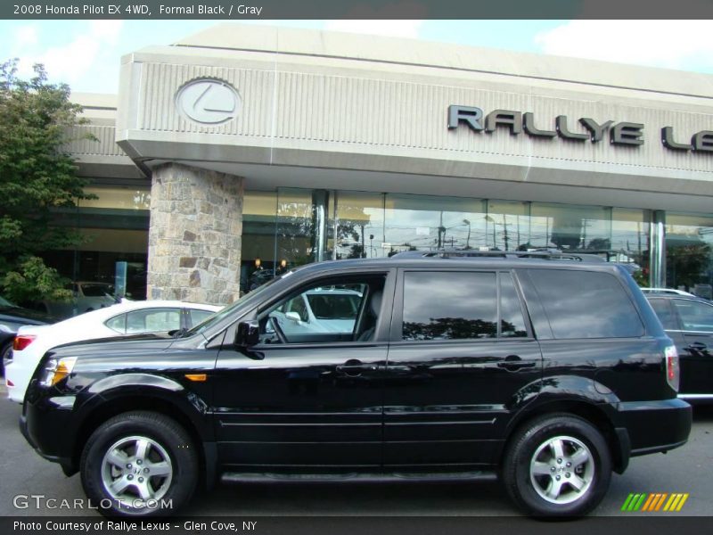 Formal Black / Gray 2008 Honda Pilot EX 4WD