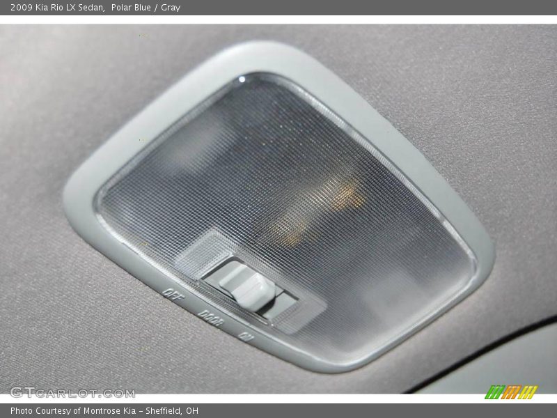 Polar Blue / Gray 2009 Kia Rio LX Sedan