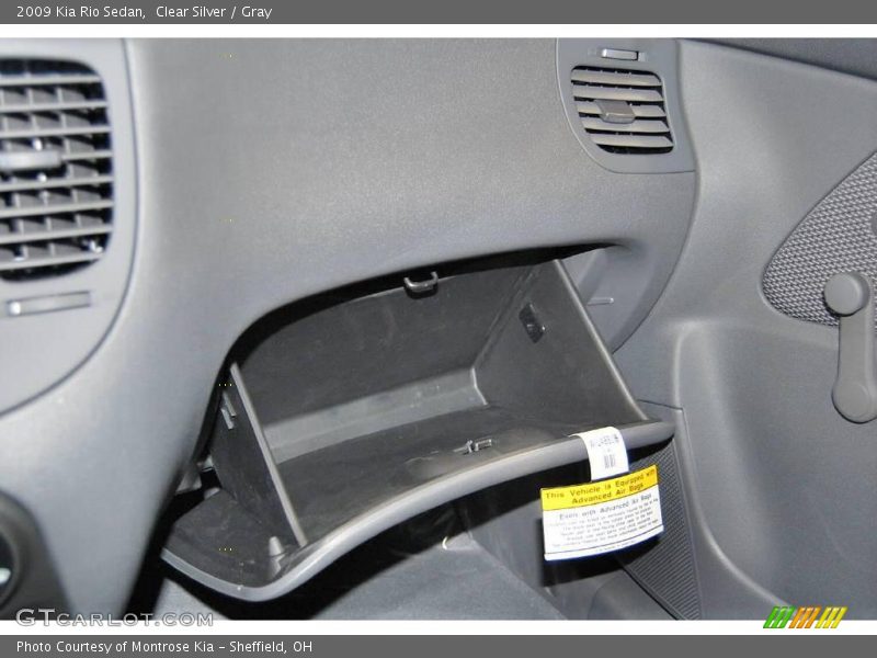 Clear Silver / Gray 2009 Kia Rio Sedan