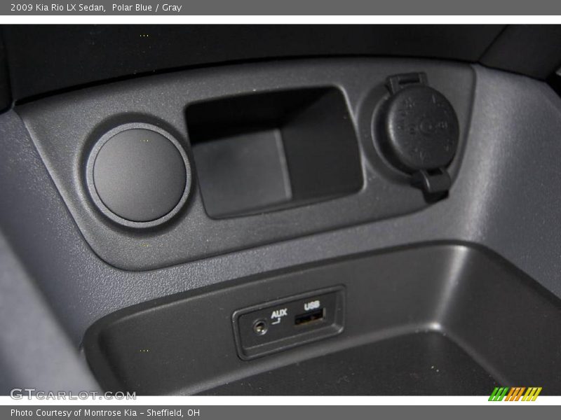 Polar Blue / Gray 2009 Kia Rio LX Sedan