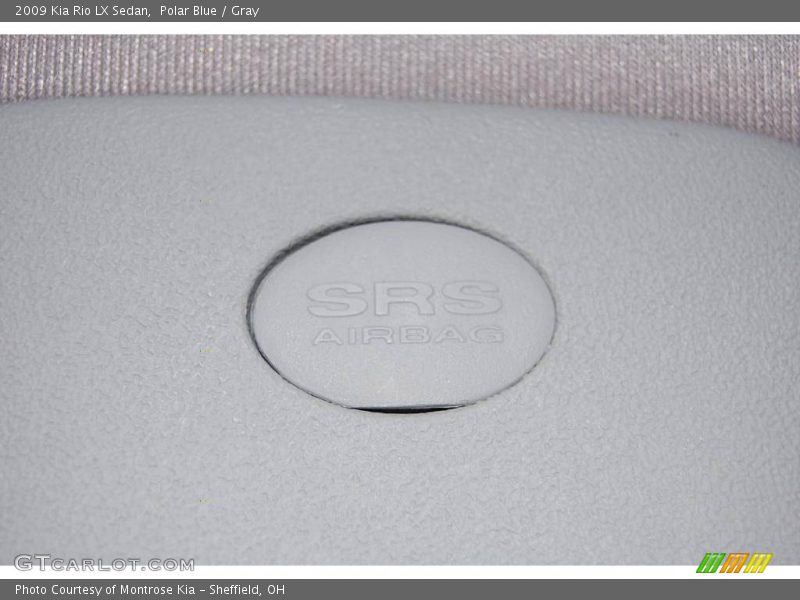Polar Blue / Gray 2009 Kia Rio LX Sedan