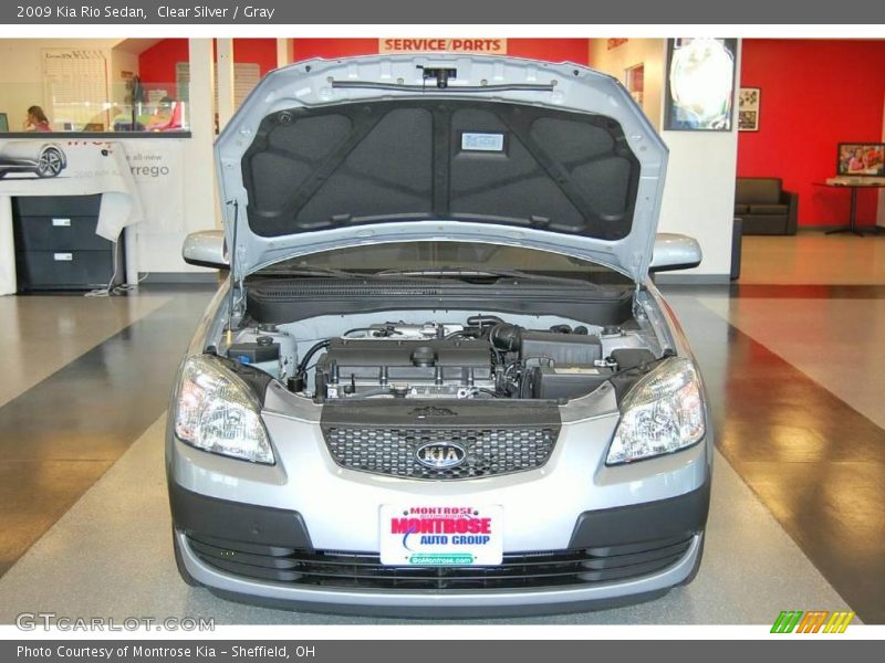 Clear Silver / Gray 2009 Kia Rio Sedan