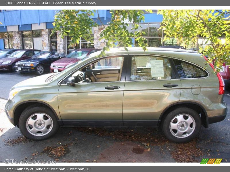 Green Tea Metallic / Ivory 2008 Honda CR-V LX 4WD