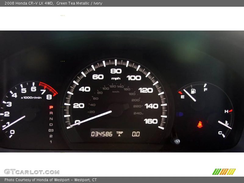 Green Tea Metallic / Ivory 2008 Honda CR-V LX 4WD