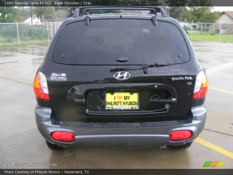 Black Obsidian / Gray 2002 Hyundai Santa Fe GLS