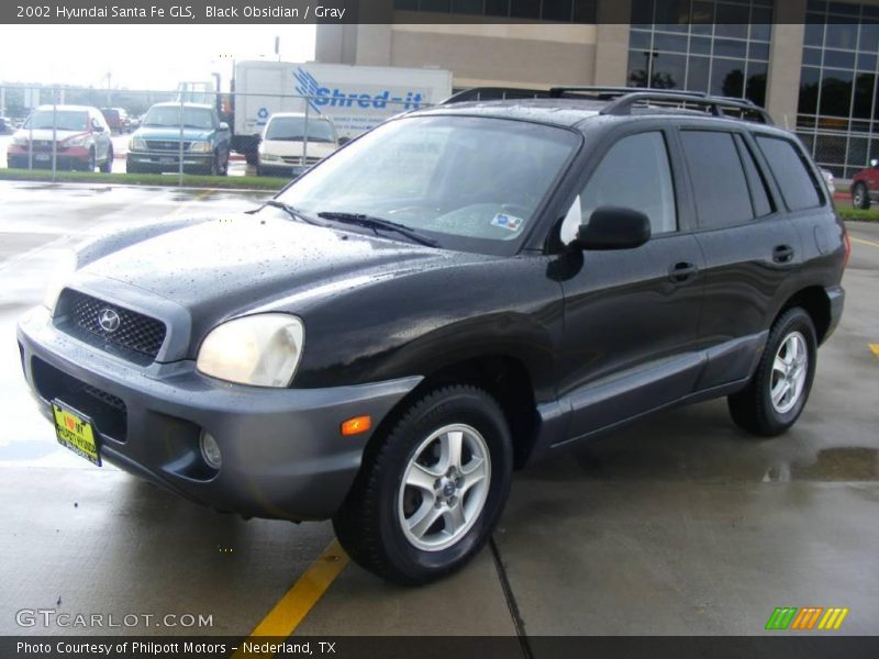 Black Obsidian / Gray 2002 Hyundai Santa Fe GLS