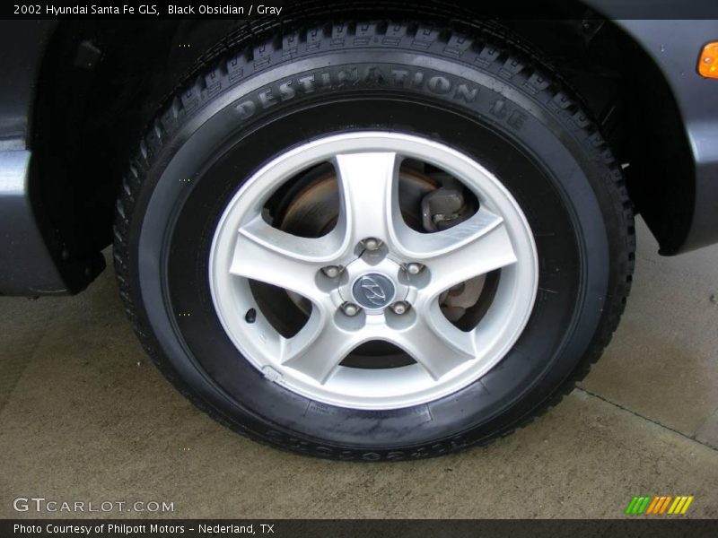 Black Obsidian / Gray 2002 Hyundai Santa Fe GLS