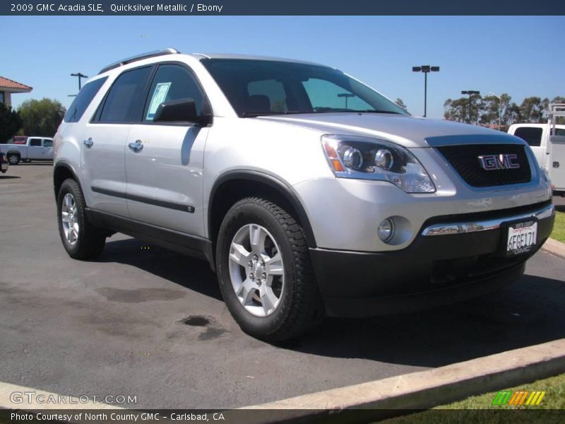 Quicksilver Metallic / Ebony 2009 GMC Acadia SLE