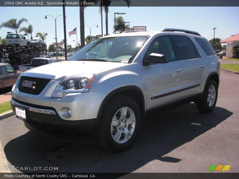 Quicksilver Metallic / Ebony 2009 GMC Acadia SLE