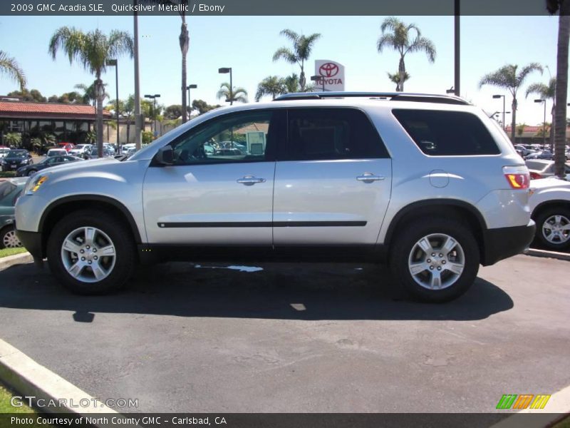 Quicksilver Metallic / Ebony 2009 GMC Acadia SLE