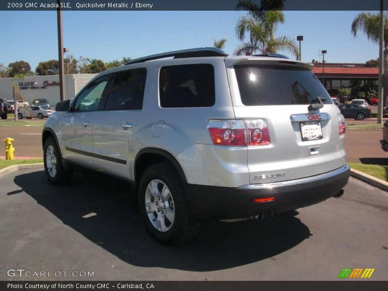 Quicksilver Metallic / Ebony 2009 GMC Acadia SLE