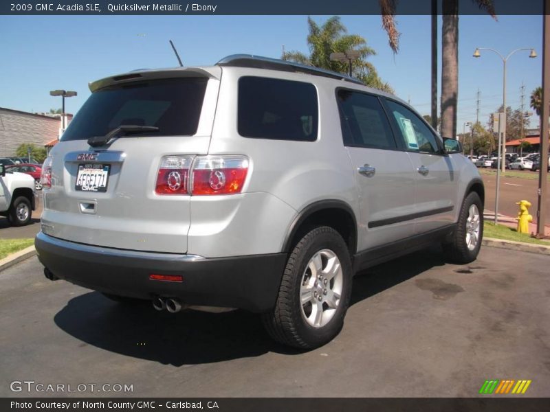 Quicksilver Metallic / Ebony 2009 GMC Acadia SLE