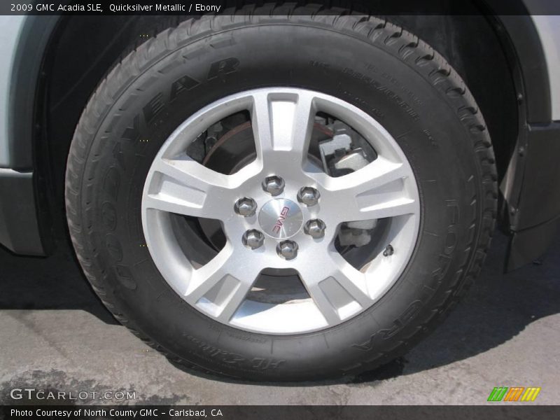 Quicksilver Metallic / Ebony 2009 GMC Acadia SLE