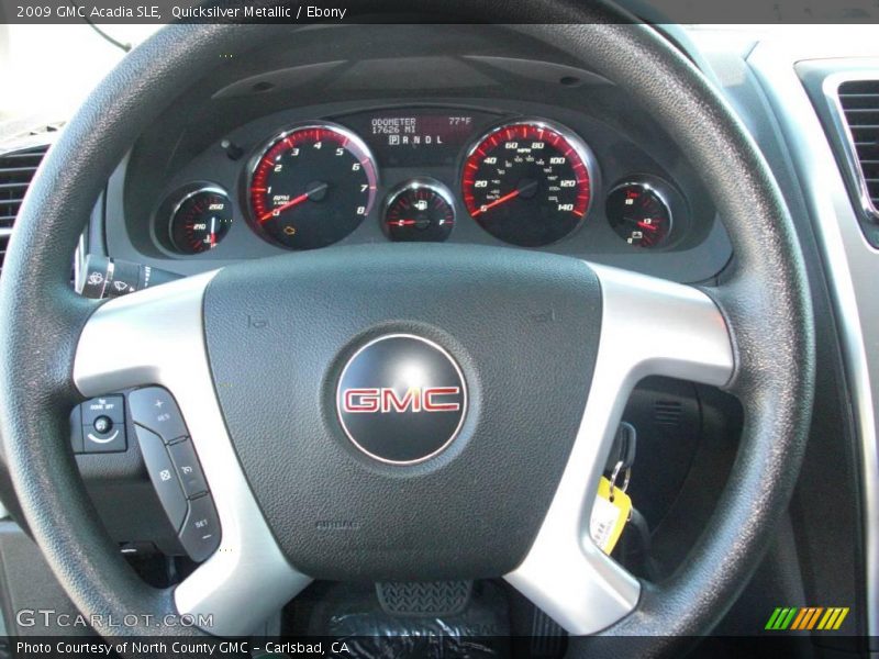 Quicksilver Metallic / Ebony 2009 GMC Acadia SLE