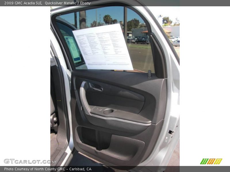 Quicksilver Metallic / Ebony 2009 GMC Acadia SLE