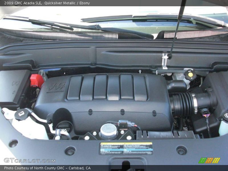 Quicksilver Metallic / Ebony 2009 GMC Acadia SLE
