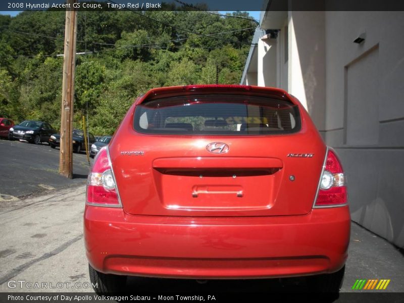 Tango Red / Black 2008 Hyundai Accent GS Coupe