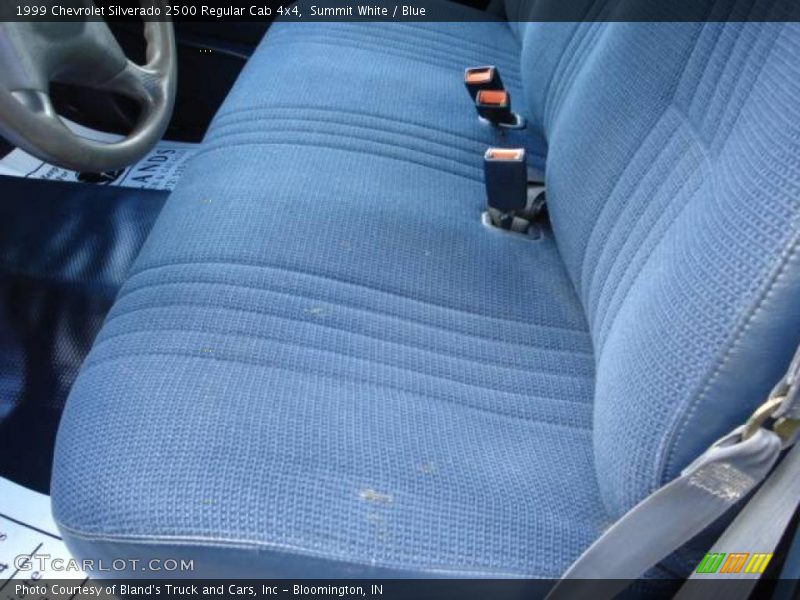 Summit White / Blue 1999 Chevrolet Silverado 2500 Regular Cab 4x4