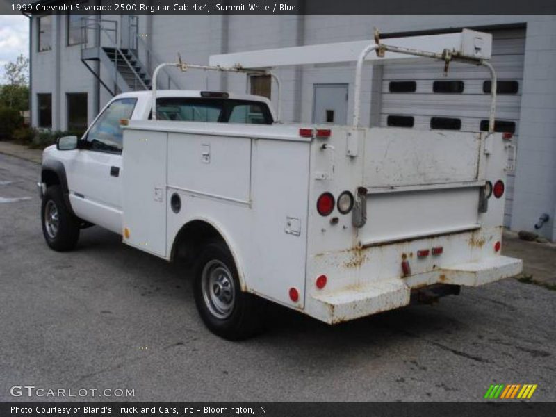 Summit White / Blue 1999 Chevrolet Silverado 2500 Regular Cab 4x4