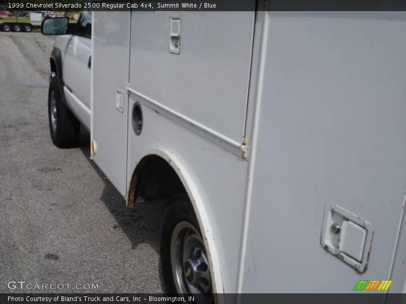 Summit White / Blue 1999 Chevrolet Silverado 2500 Regular Cab 4x4