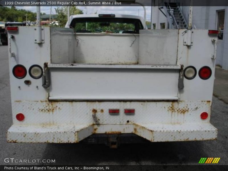 Summit White / Blue 1999 Chevrolet Silverado 2500 Regular Cab 4x4