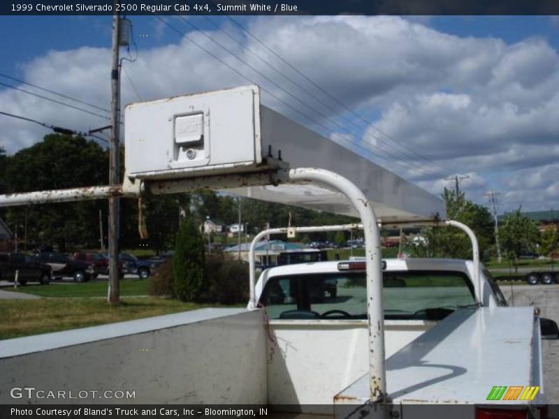 Summit White / Blue 1999 Chevrolet Silverado 2500 Regular Cab 4x4