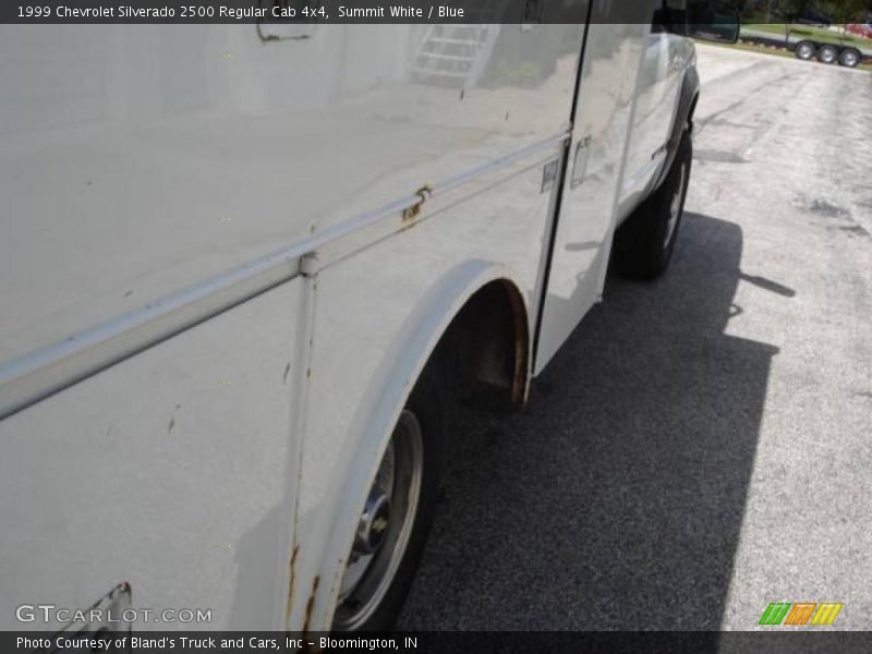 Summit White / Blue 1999 Chevrolet Silverado 2500 Regular Cab 4x4