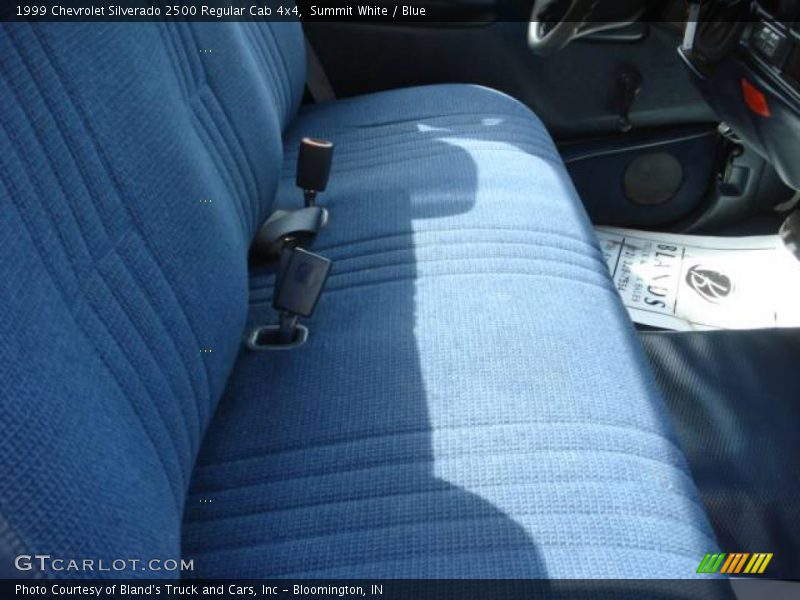 Summit White / Blue 1999 Chevrolet Silverado 2500 Regular Cab 4x4