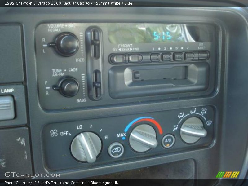 Summit White / Blue 1999 Chevrolet Silverado 2500 Regular Cab 4x4
