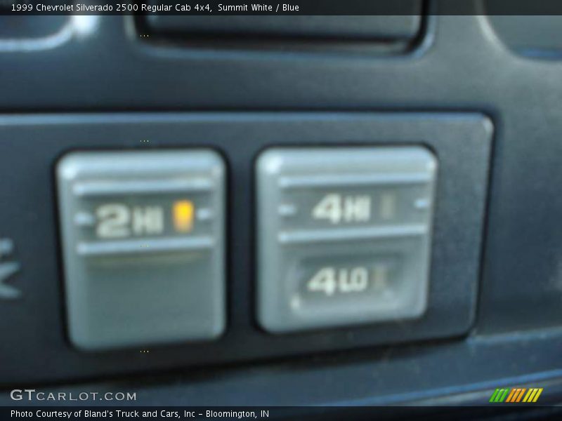 Summit White / Blue 1999 Chevrolet Silverado 2500 Regular Cab 4x4