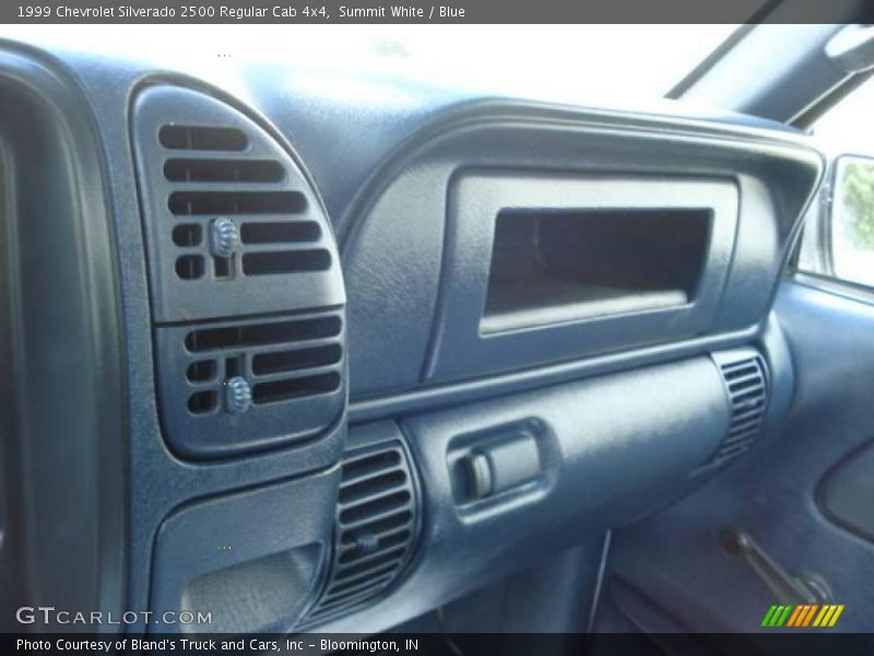 Summit White / Blue 1999 Chevrolet Silverado 2500 Regular Cab 4x4