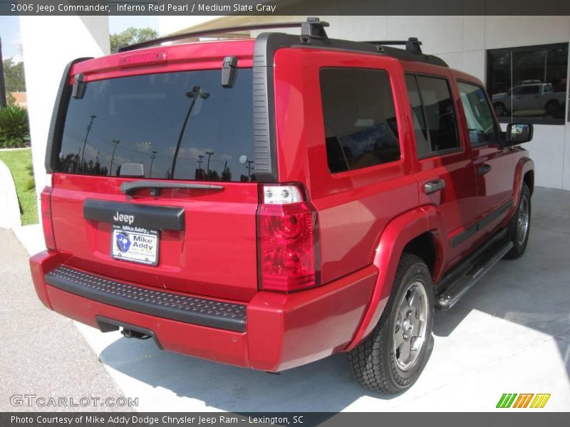 Inferno Red Pearl / Medium Slate Gray 2006 Jeep Commander