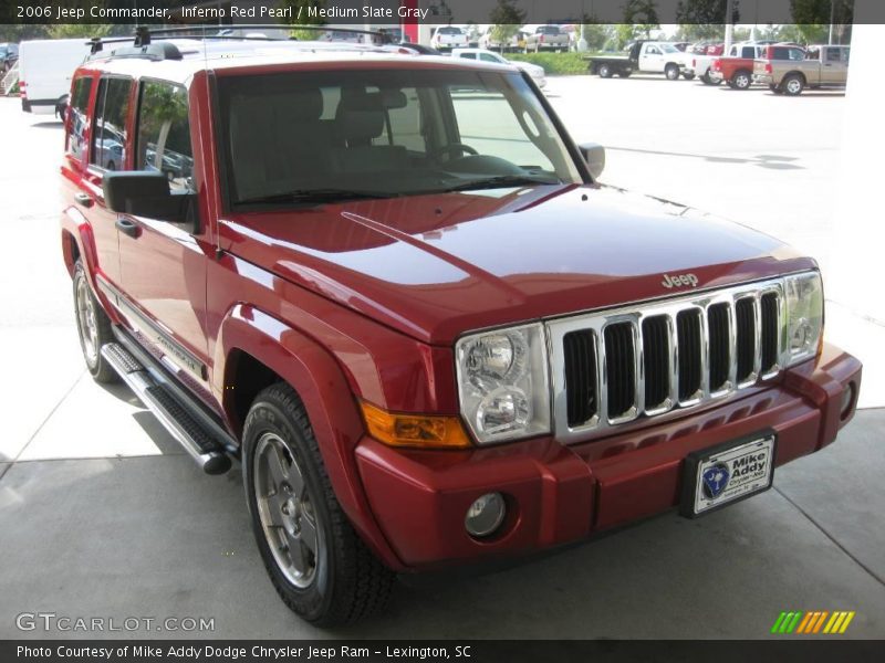 Inferno Red Pearl / Medium Slate Gray 2006 Jeep Commander