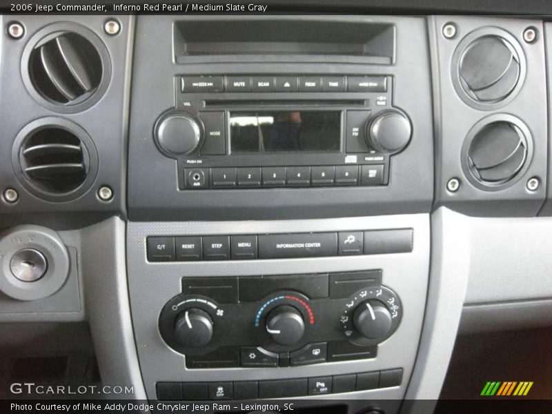 Inferno Red Pearl / Medium Slate Gray 2006 Jeep Commander