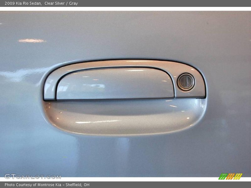 Clear Silver / Gray 2009 Kia Rio Sedan