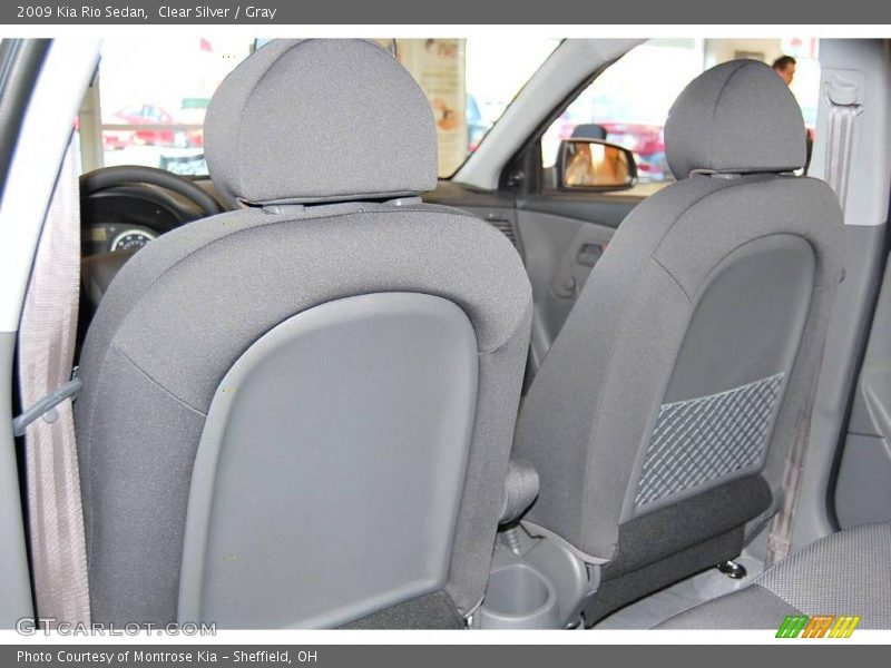 Clear Silver / Gray 2009 Kia Rio Sedan