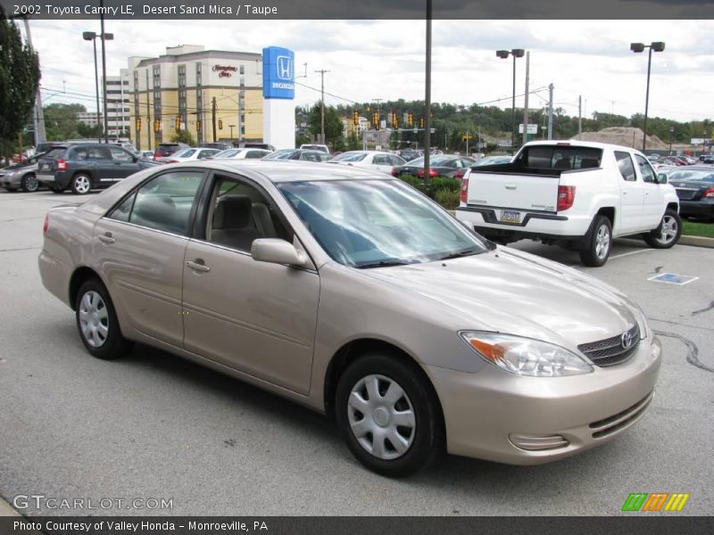 Desert Sand Mica / Taupe 2002 Toyota Camry LE