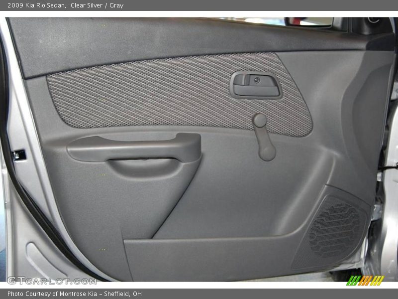 Clear Silver / Gray 2009 Kia Rio Sedan