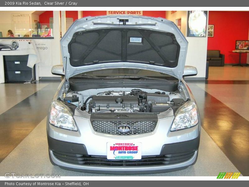 Clear Silver / Gray 2009 Kia Rio Sedan