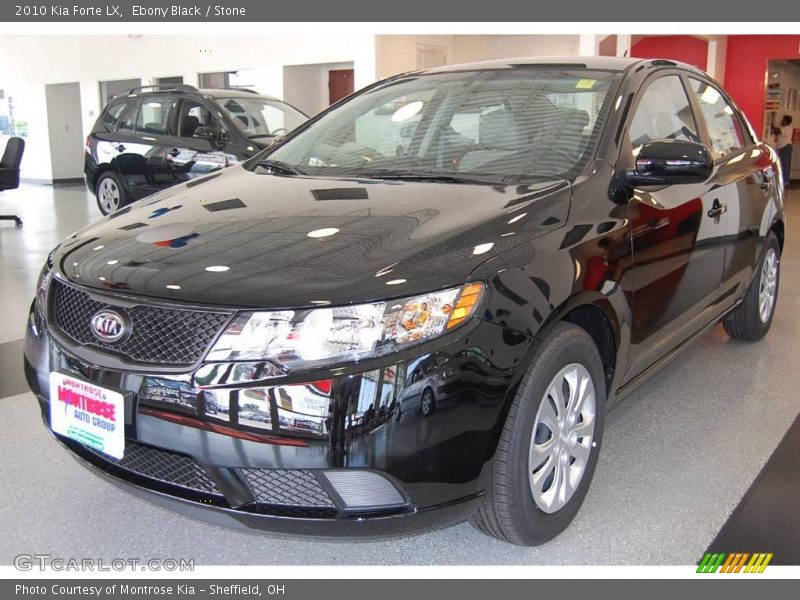 Ebony Black / Stone 2010 Kia Forte LX