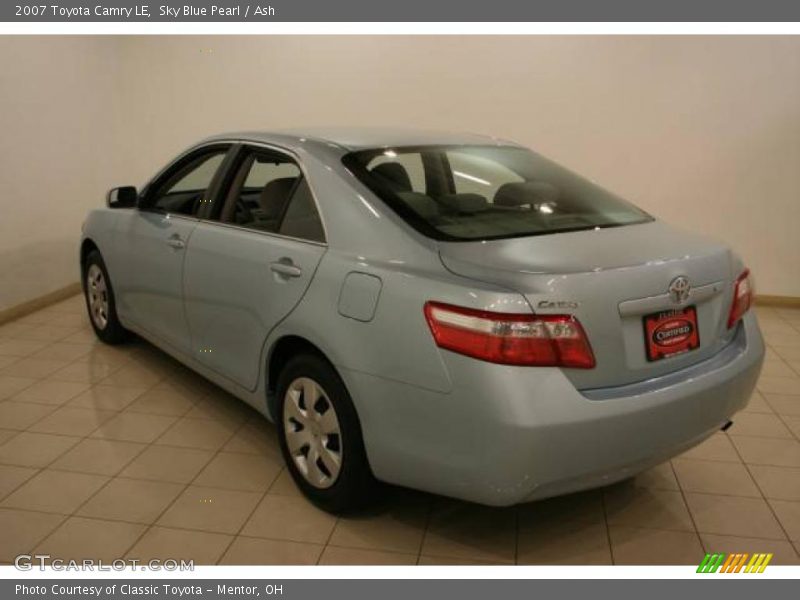 Sky Blue Pearl / Ash 2007 Toyota Camry LE